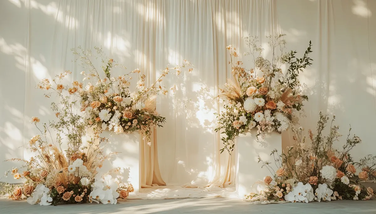 เลือกโทนสี “แบคดรอปผ้า” งานแต่ง